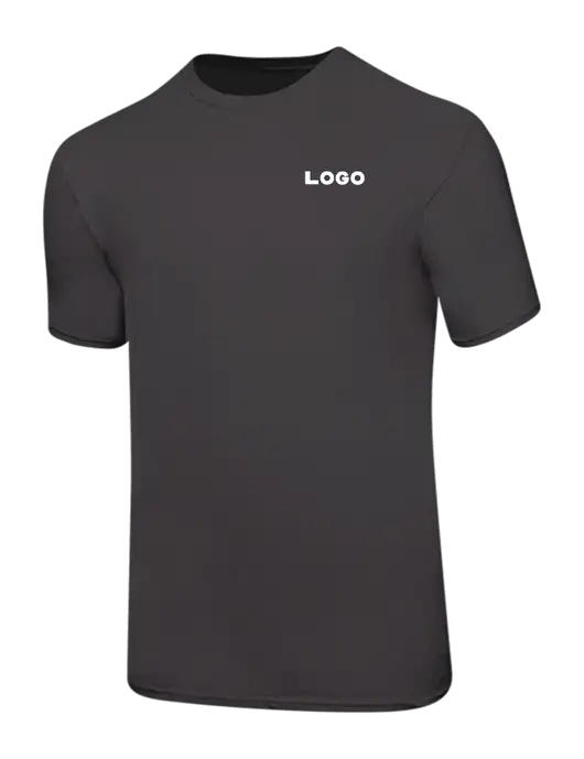 Ring Spun Charcoal 4.5 oz T-Shirt w/Logo