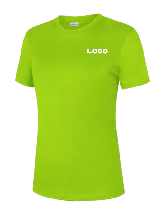 Womens Safety Green PosiCharge Competitor Tee w/Logo