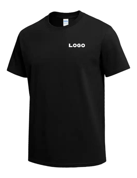 Black Heavyweight 6.1 oz T-Shirt w/Logo