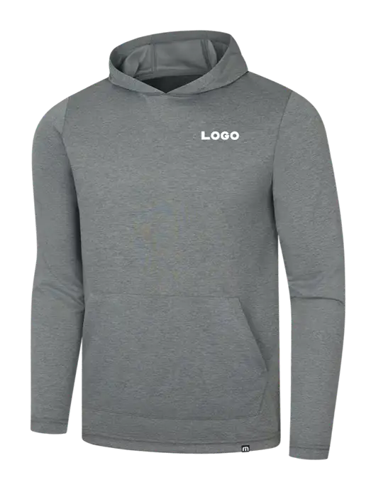 TravisMathew Dark Grey Heather Coveside Hoodie w/Logo