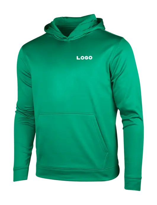 Kelly Green Sport-Wick Fleece Hooded Pullover w/Logo