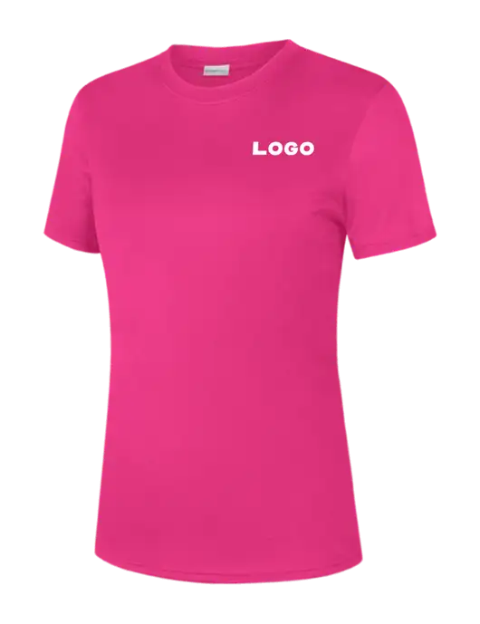   Womens Neon Pink PosiCharge Competitor Tee w/Logo