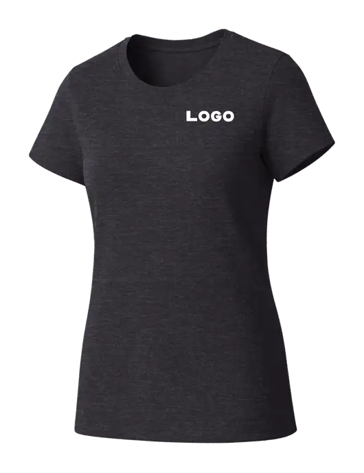 Womens Seriously Soft Heathered Charcoal T-Shirt w/Logo