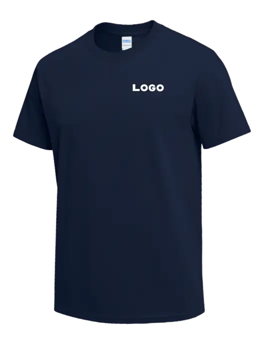 Navy Heavyweight 6.1 oz T-Shirt w/Logo