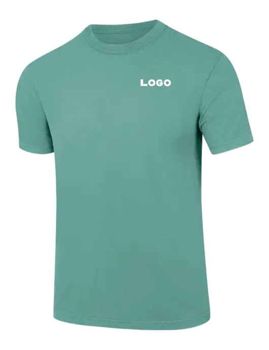 Comfort Colors 6.1 oz Light Teal Heavyweight Ring Spun T-Shirt w/Logo