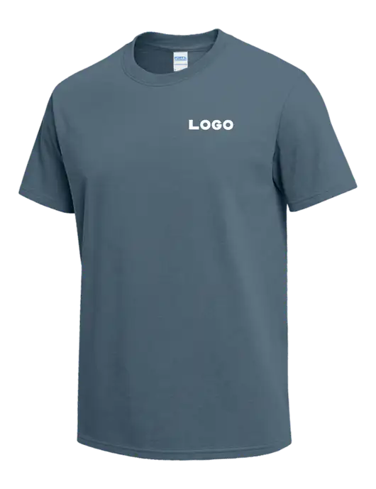 Slate Blue Heavyweight 6.1 oz T-Shirt w/Logo