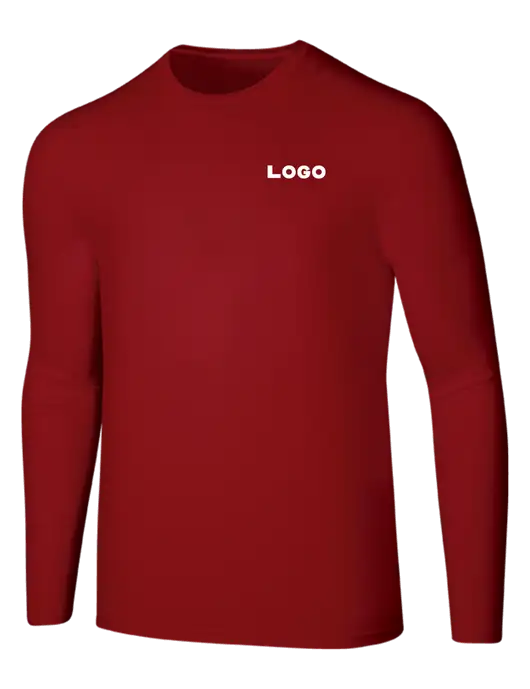 Seriously Soft Red Long Sleeve T-Shirt w/Logo