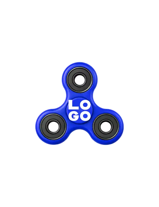 Royal Blue Fidget Spinner w/Logo