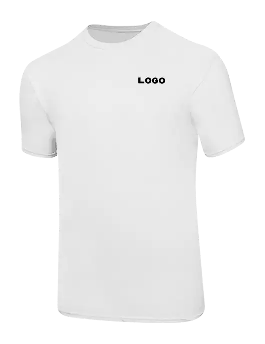 Ring Spun White 4.5 oz T-Shirt w/Logo