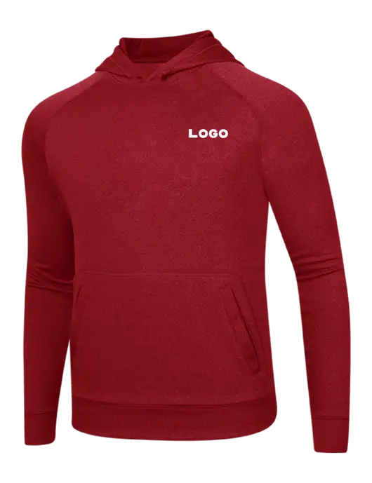 Tech True Red Fleece Hooded Sweatshirt w/Logo