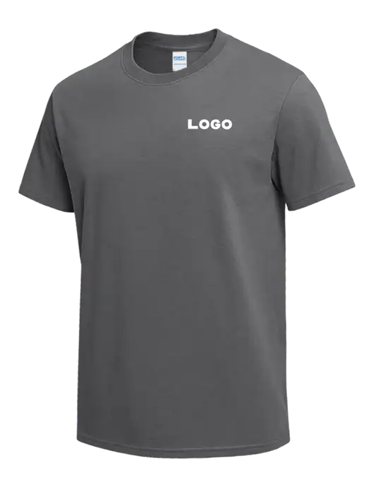 Medium Grey Heavyweight 6.1 oz T-Shirt w/Logo