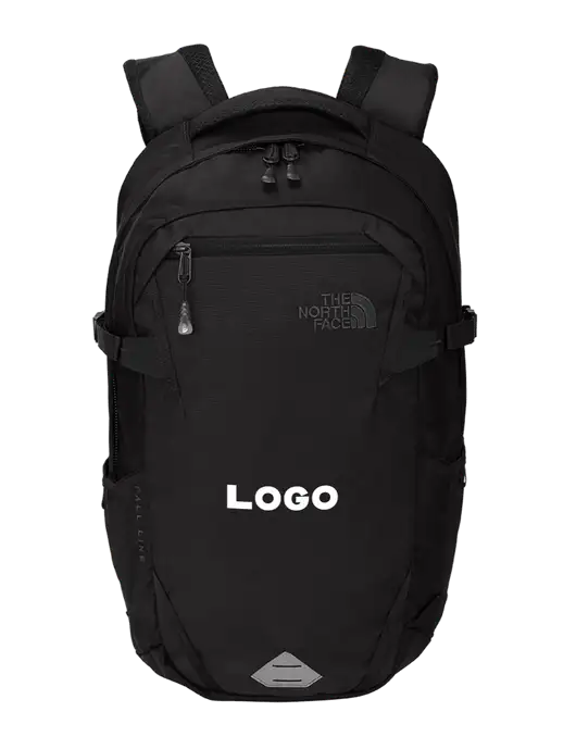 North Face Fall Line Black Heather Backpack w/Logo
