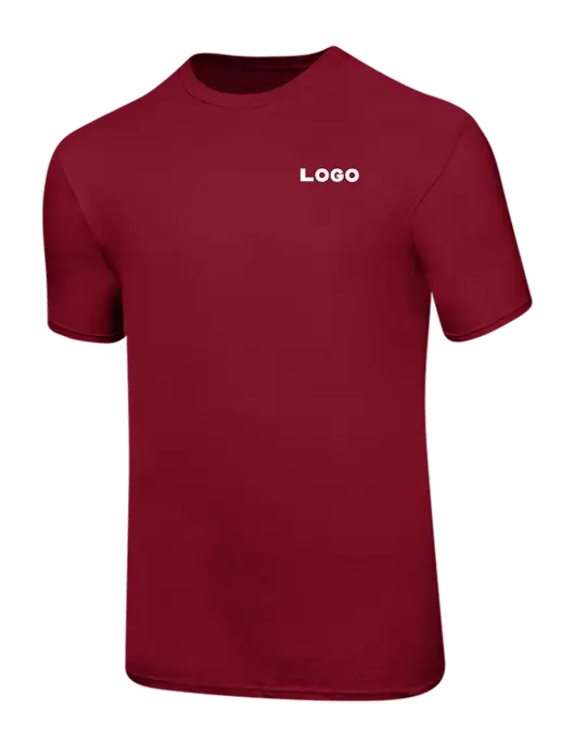 Ring Spun Cardinal 4.5 oz T-Shirt w/Logo
