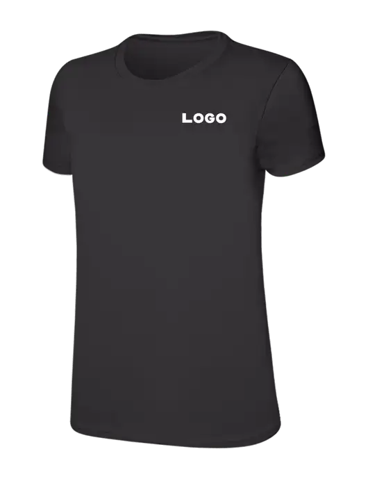 Womens Ring Spun Charcoal 4.5 oz T-Shirt w/Logo