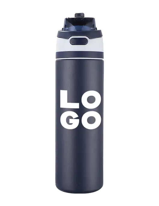 Navy Sip or Flip Lid Tumbler w/Logo