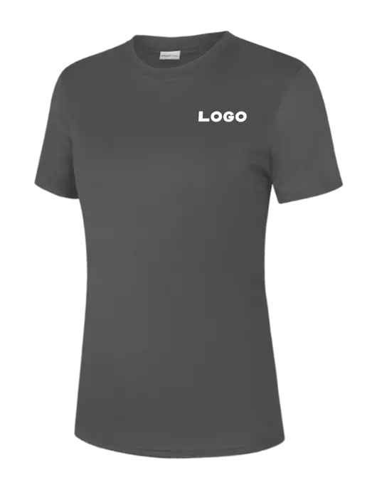  Womens Dark Grey PosiCharge Competitor Tee w/Logo