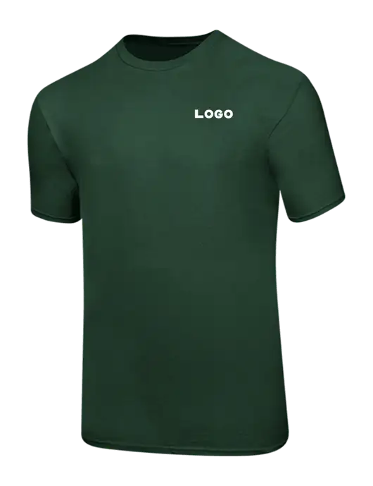 Ring Spun Forest Green 4.5 oz T-Shirt w/Logo