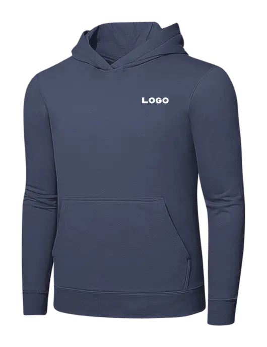 Steel Blue 7.8. oz Ring Spun Hooded Sweatshirt w/Logo