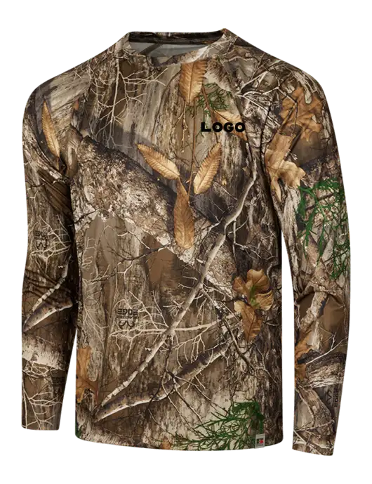 Russell Outdoors Realtree Edge Camo Performance Long Sleeve T-Shirt w/Logo