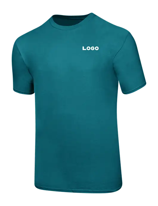 Ring Spun Teal 4.5 oz T-Shirt w/Logo