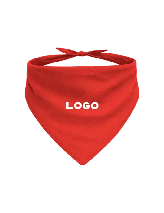 Red Pet Bandana Large w/Logo