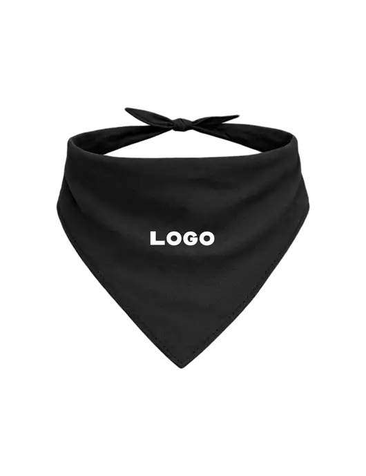Black Pet Bandana Small w/Logo