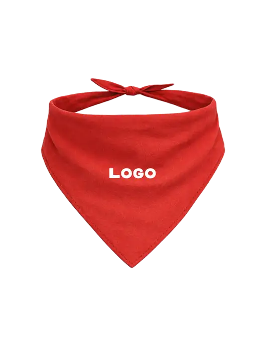 Red Pet Bandana Small w/Logo