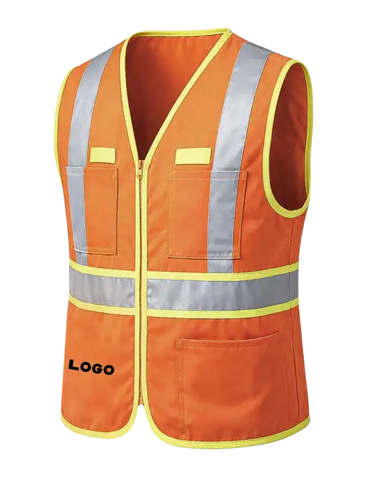 CornerStone ANSI 107 Class 2 Dual-Color Safety Orange Vest w/Logo