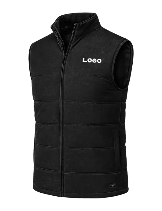 TravisMathew Cold Bay Black Vest w/Logo