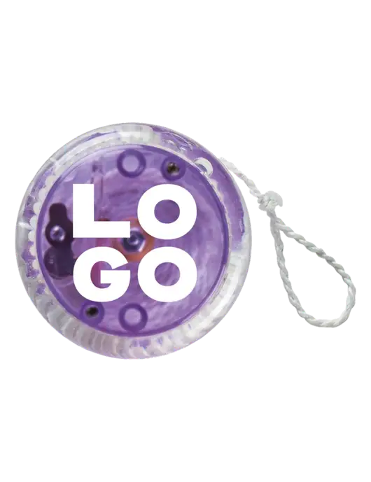 Purple Light Up Yo-Yo w/Logo