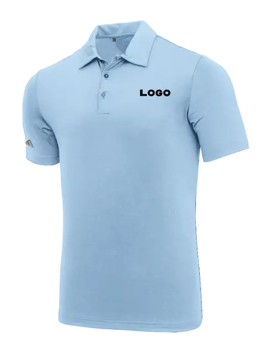 Adidas Carolina Blue Ultimate Solid Polo w/Logo