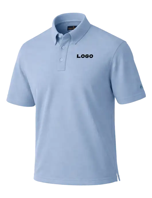 Brooks Brothers Pinpoint Pique Light Blue Dress Polo w/Logo