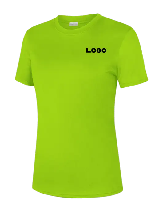 Womens Safety Green PosiCharge Competitor Tee w/Logo