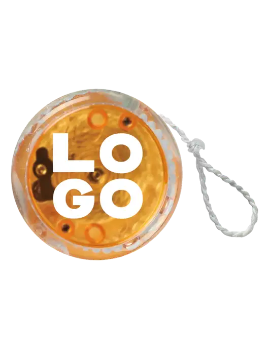Orange Light Up Yo-Yo w/Logo