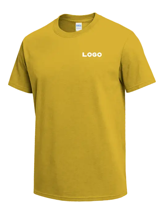 Yellow Heavyweight 6.1 oz T-Shirt w/Logo